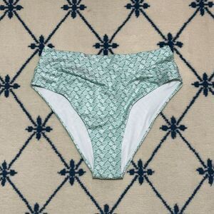 Victoria's Secret NWOT Seashell High Waist Bikini Bottoms - Blue/Green